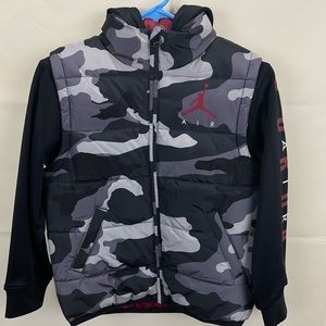 Boys Nike Jordan Jumpman Puffer Long sleeve Jacket